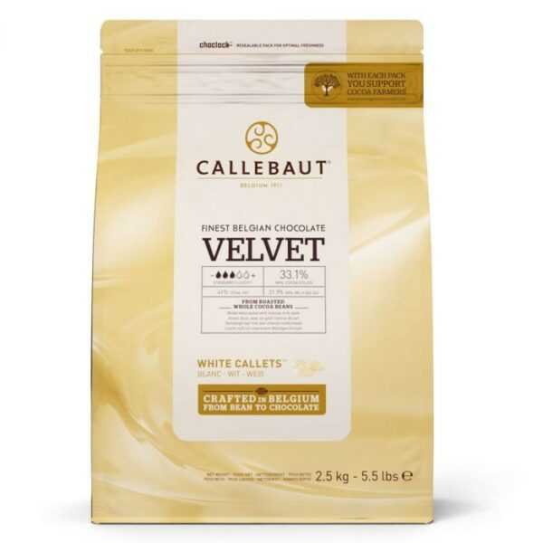 Callebaut hvit sjokolade -Velvet- 2,5kg