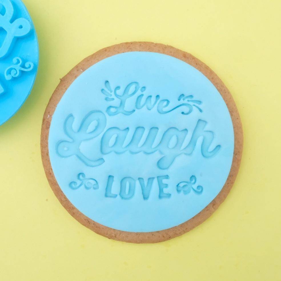Sweet Stamp Cookie/Cupcake-stempel - Live Laught Love