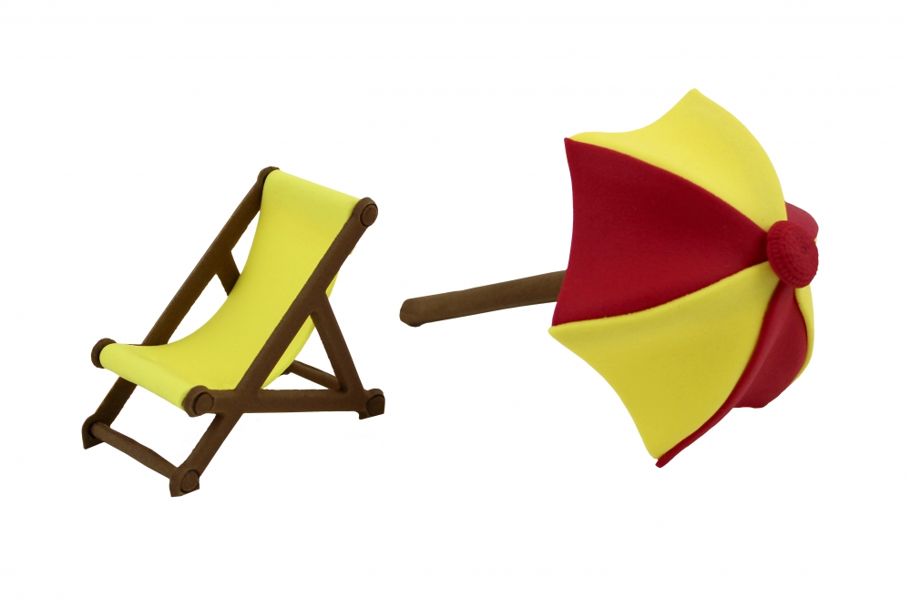 PME Spiselig kakepynt - Solstol og parasoll