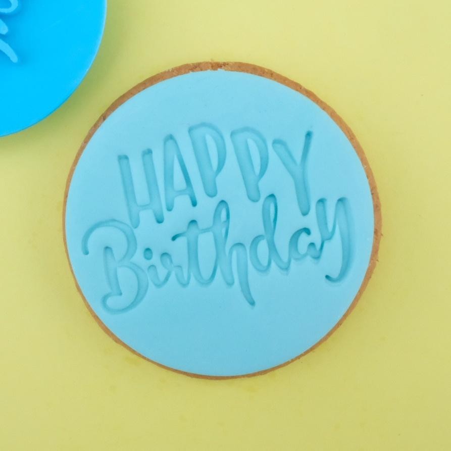 Sweet Stamp Cookie/Cupcake-stempel - Fun Happy Birthday