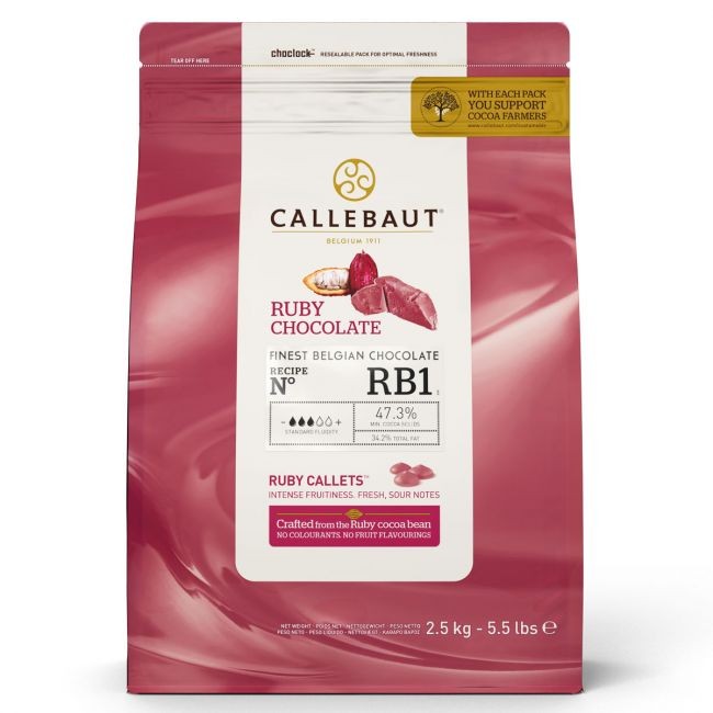 Callebaut sjokolade -Ruby- 2,5kg