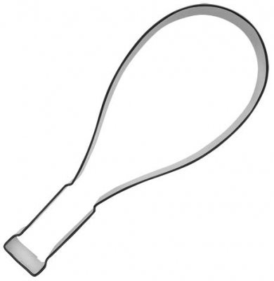 Pepperkakeform tennisracket - 12 cm
