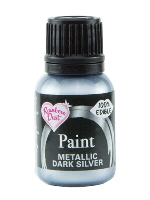 spiselig maling metallisk mørk sølv