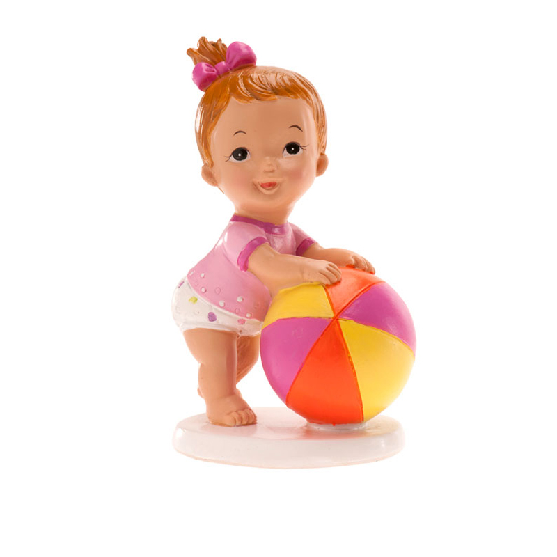 Bilde av Kaketopp Baby -jente Med Ball- 11cm