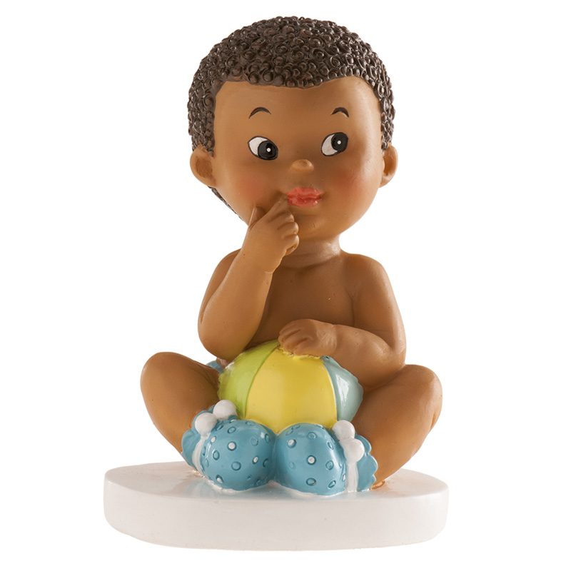 Bilde av Kaketopp Baby -gutt Med Ball- 10cm