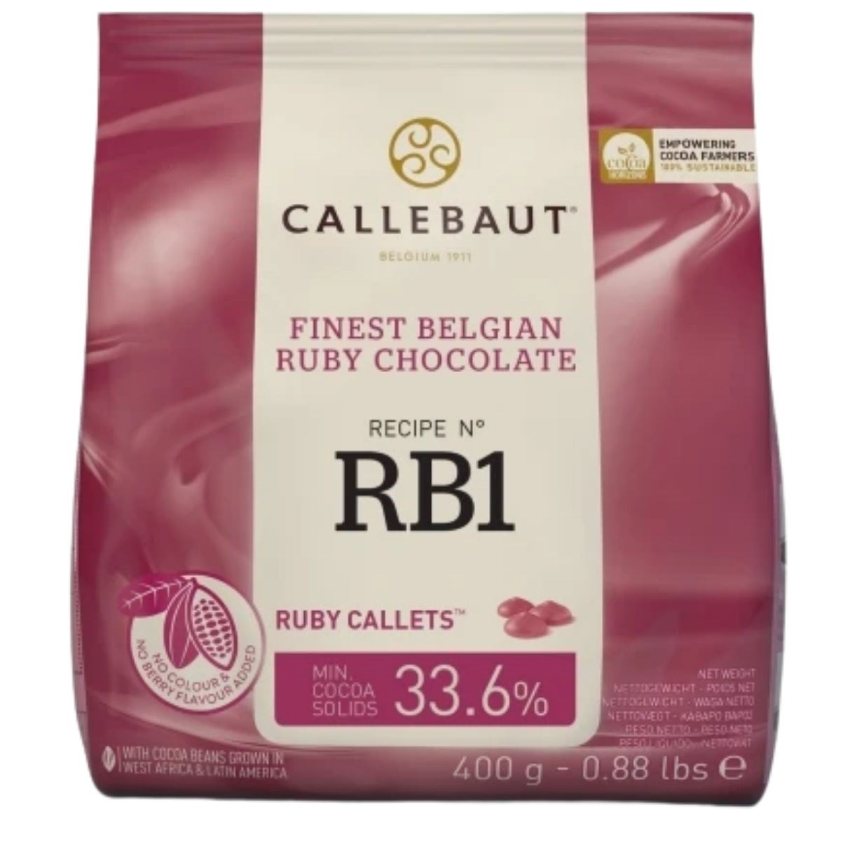 Bilde av Callebaut Sjokolade -ruby- 400g