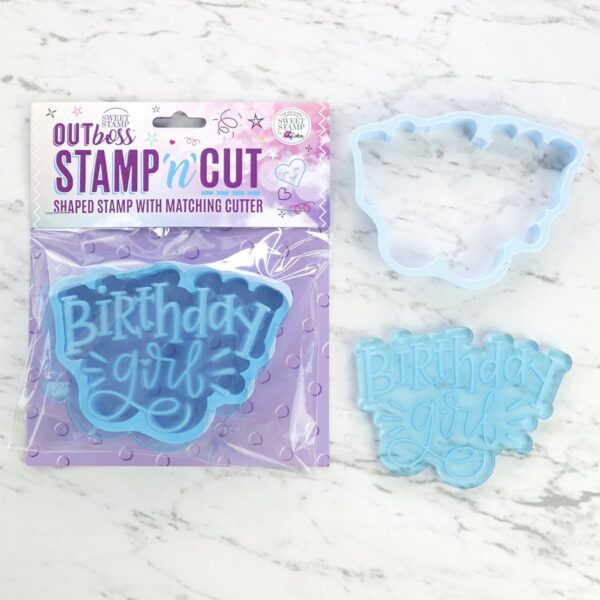 Sweet Stamp Stempel med utstikker - birthday girl
