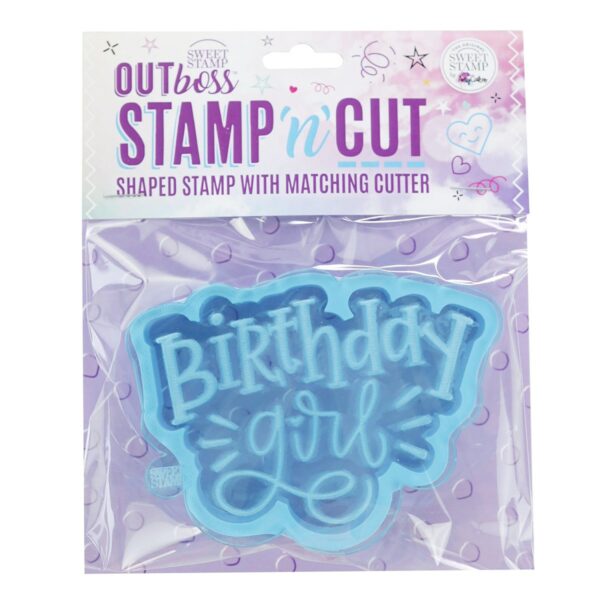 Sweet Stamp Stempel med utstikker - birthday girl