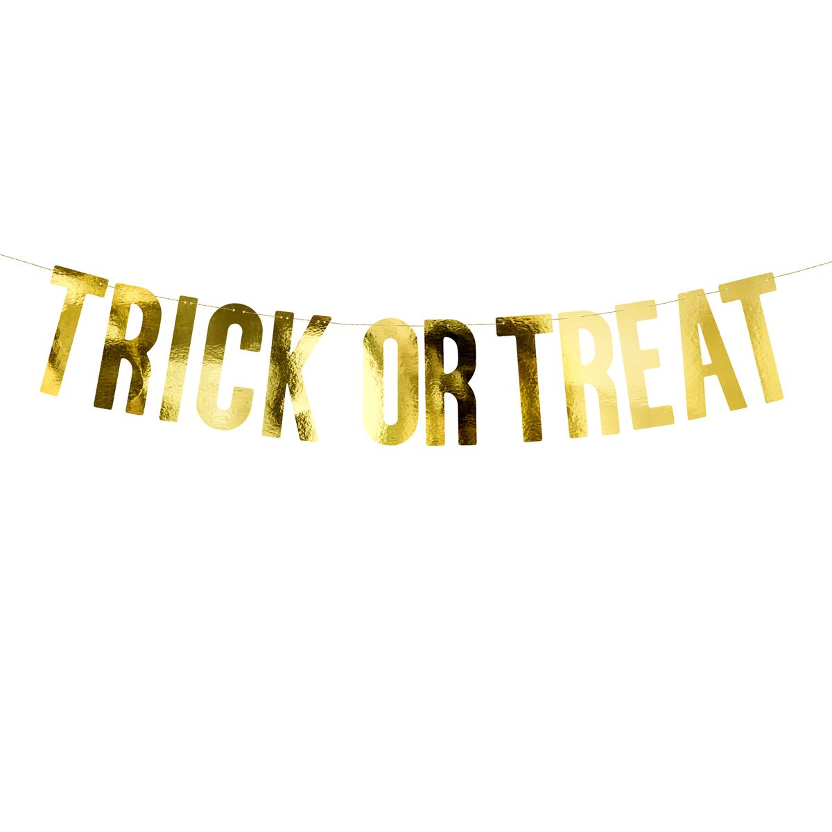 Bilde av Partydeco Banner "trick Or Treat" -gull-