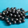 Spiselige perler svart 6mm