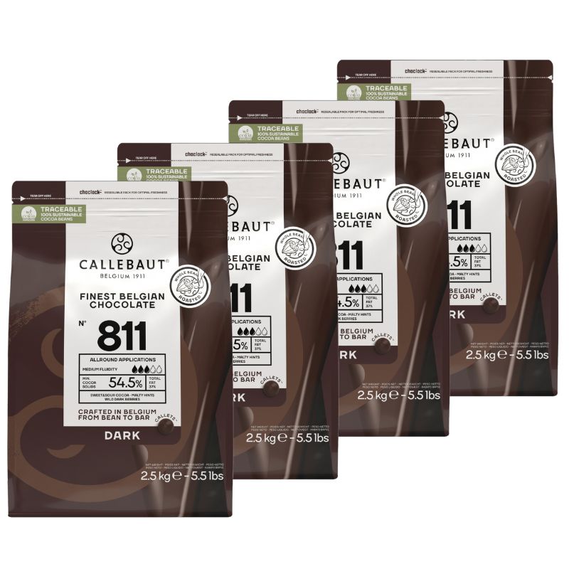 Bilde av Callebaut Mørk Sjokolade, 10 Kg