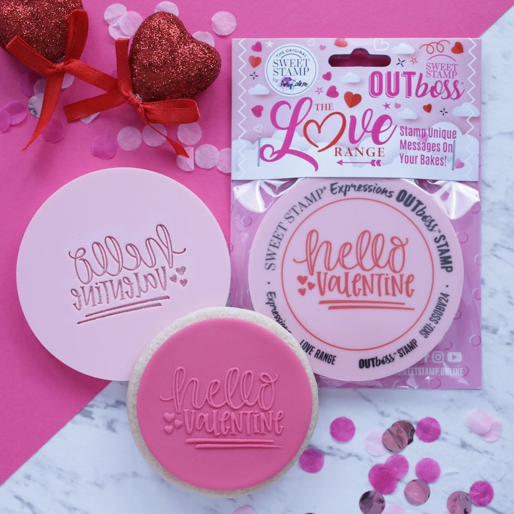 Bilde av Sweet Stamp Outboss Love Stempel -hello Valentine-