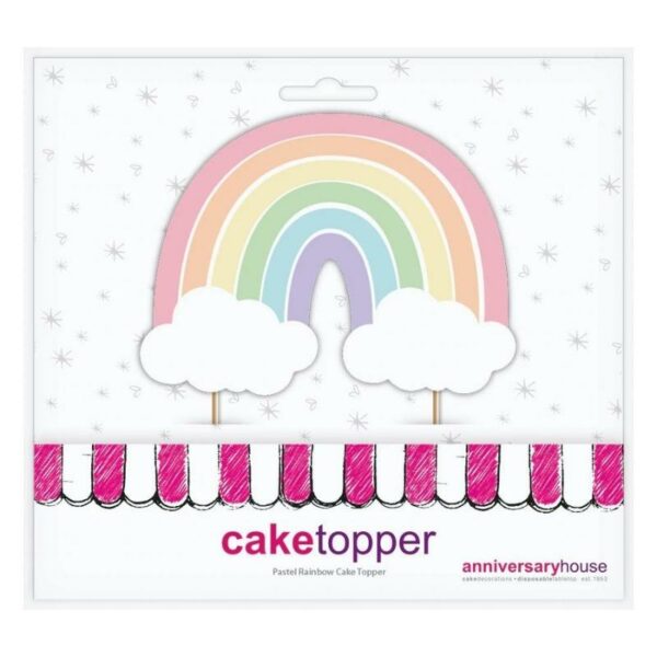 Creative Party kaketopp med regnbue