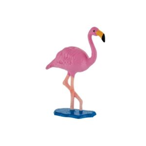 Bullyland kaketopp og leketøy av en rosa flamingo