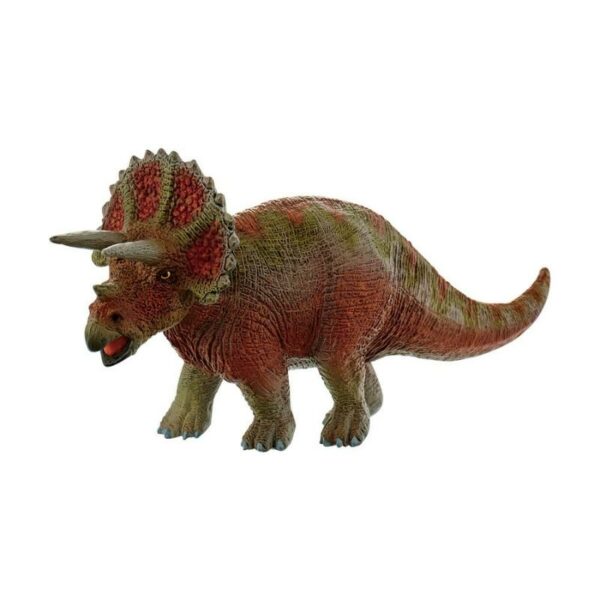 Bullyland kaketopp og leketøy av en triceratops dinosaur