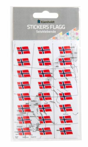 klistermerke norske flagg
