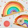 Ginger Ray tallerken med regnbue tema