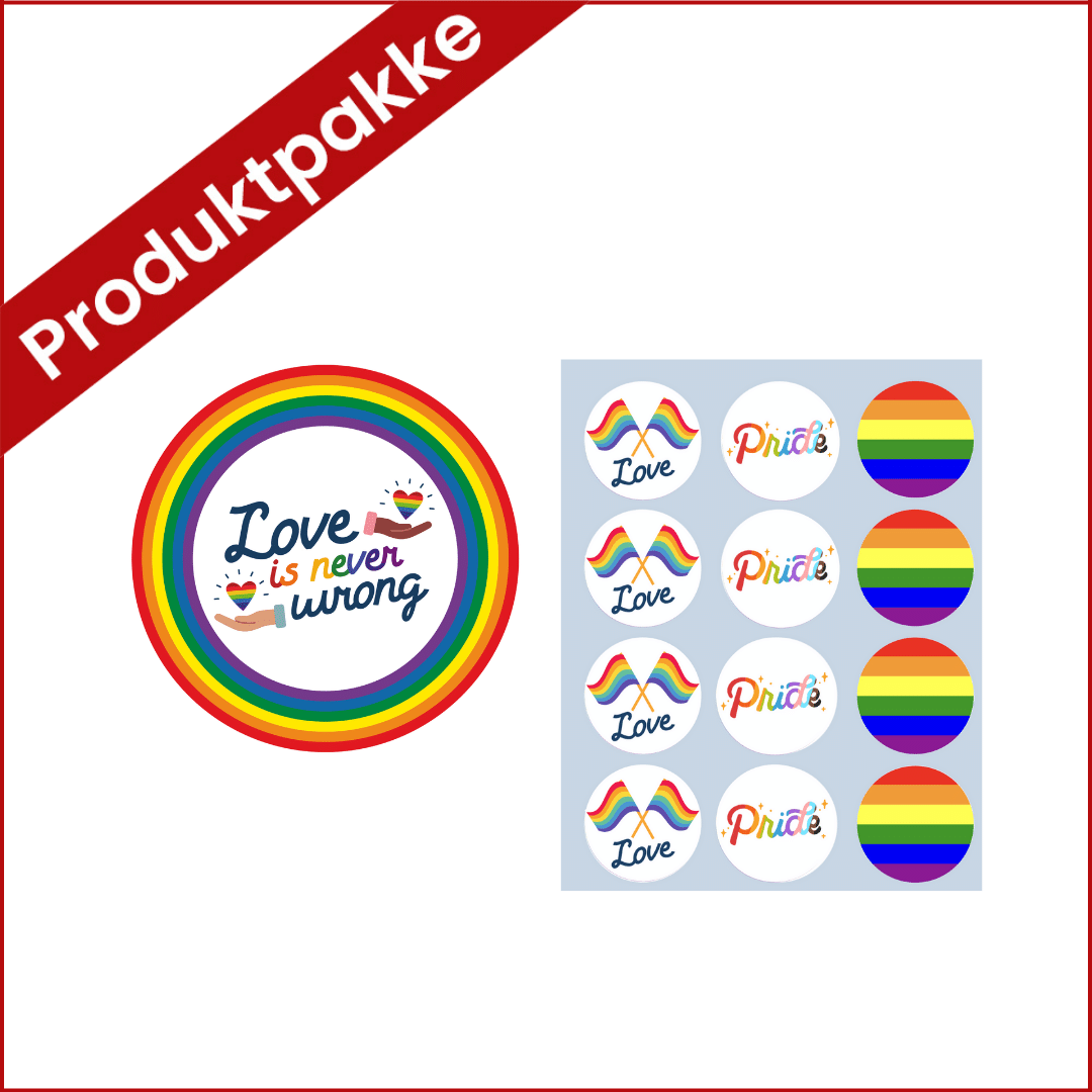 Bilde av Produktpakke Pride -kakebilde Og Cupcakesbilde-