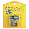 Cocktailflagg, partypinner med svensk flagg