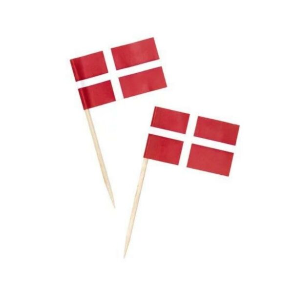 cocktailflagg, partypinner med dansk flagg