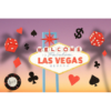 Las Vegas poker kort kakepynt