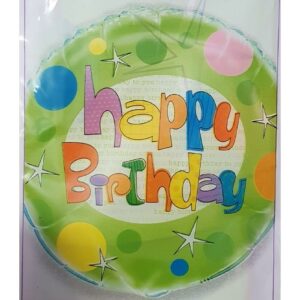 Unique folieballong happy birthday i grønn