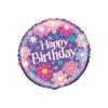 Unique happy birthday folie ballong i lilla