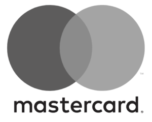 Mastercard logo i grått