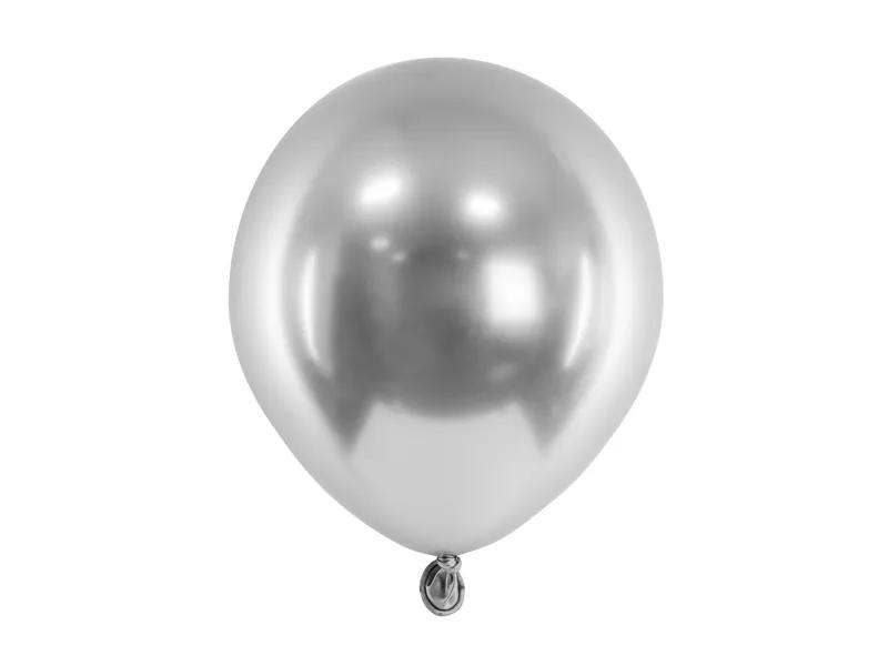 Bilde av Ballonger Sølv -glossy- Pk/50, 12cm