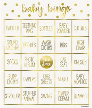 baby bingo kort