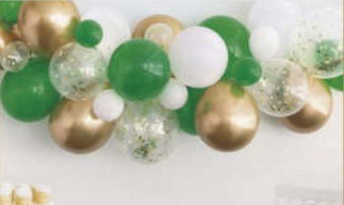 Bilde av Ballong Kit, Grønn, Gull Og Hvit