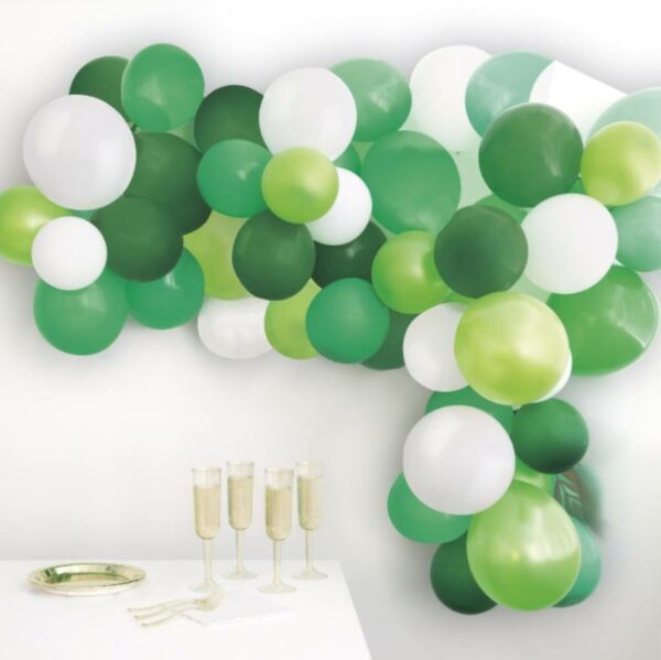 ballongbue grønn og hvit