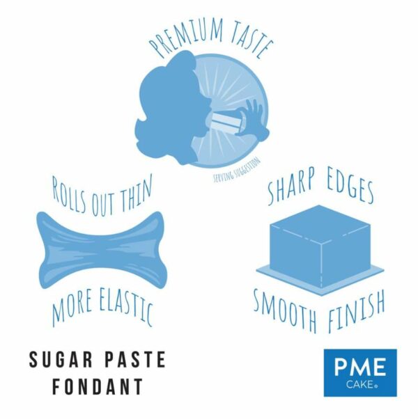 sukkerpasta fondant fra pme