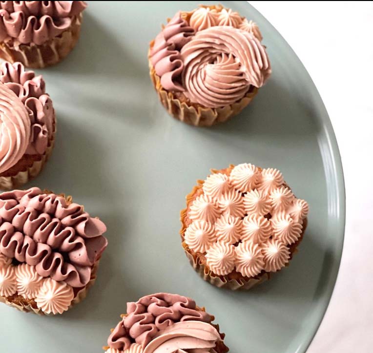 cupcakes fractal colors nudes instagram post