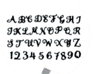 fmm løkkeskrift alfabet og tall