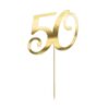 kaketopp i gull ti 50-årsdag