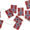 norsk flagg på snor
