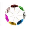 partydrink parasoller i metallisk flerfarget