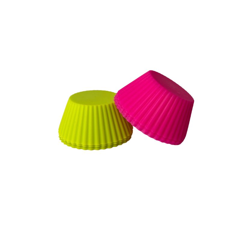 Bilde av Patisse Silikon Muffinsformer -rosa Og Grønn- Pk/6