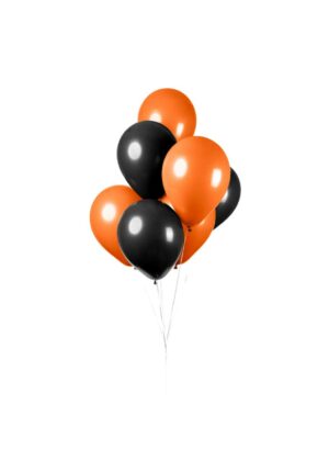 ballonger svart og oransje