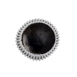 metallisk svart muffinsform