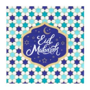 Servietter Eid mubarak til feiringen av id eller eid.