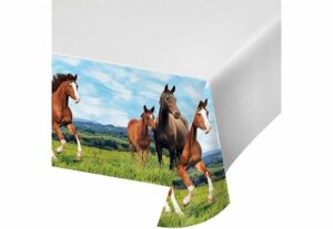 plastduk med hester