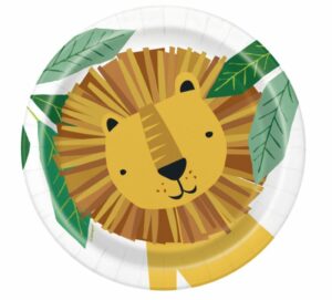 Safari løve papptallerken